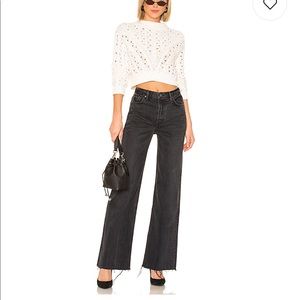 Black wide leg Grlfrnd denim